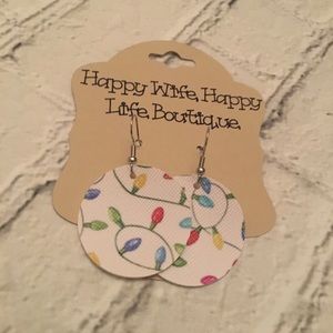 3 for $16 Christmas faux leather earrings
